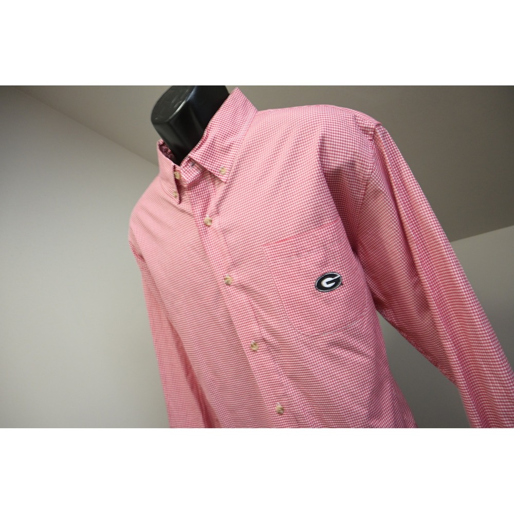 Campus Specialties Button Down Mens XXL Plaid Georgia Bulldogs Logo Excellent